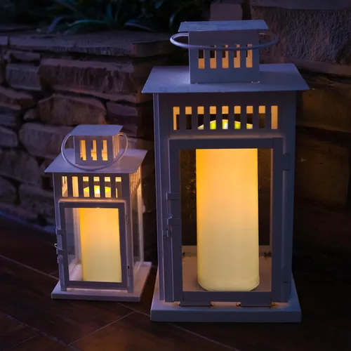 Miniatura 8 de Velas LED sin llama, paquete de 1, vela impermeable para exteriores con control remoto y temporizador, velas falsas de pilar parpadeantes