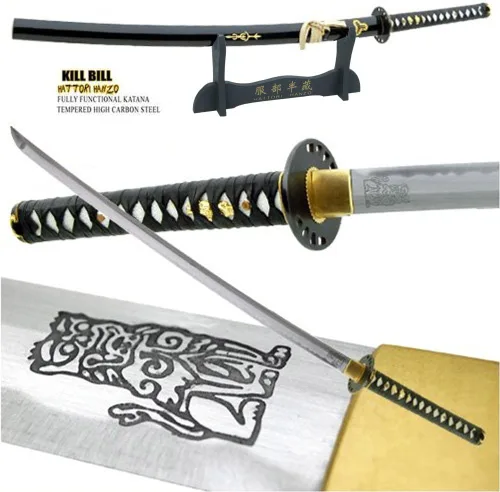 Miniatura 7 de Armory Replicas Killer - Espada Katana hecha a mano de Demon 1095 de acero al carbono