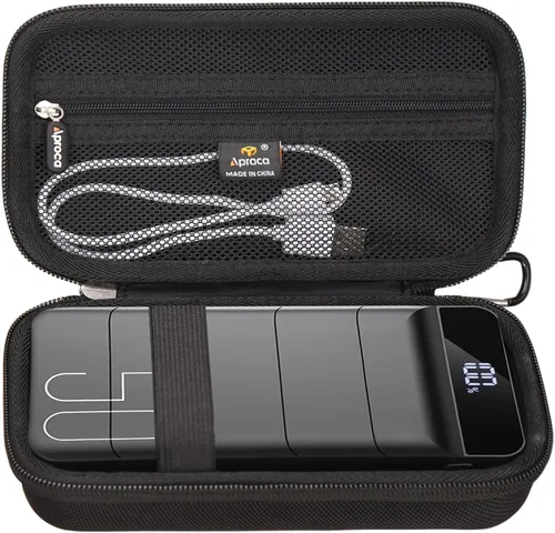 Aproca Funda compatible con Morfec Power Bank de carga rápida 50000mAh 22.5W cargador portátil, bolsa de almacenamiento duro portátil para