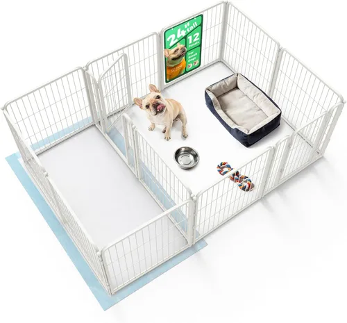 Miniatura 10 de FXW Homeplus Unleashed Corralito para Perros de Interior - Juego Sin Estrés y Seguro, Resistente de 24 Pulgadas 4 Paneles Corral para Cachorros