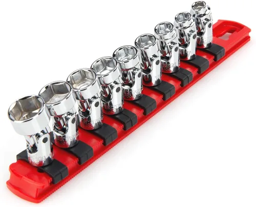 Miniatura 12 de TEKTON - Juego de llaves articuladas tipo dado universal de 3/8 pulgadas, 10 unidades (10 - 19 mm) SHD91119