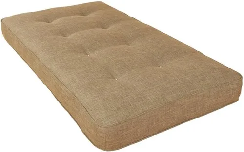 Miniatura 5 de Kodiak Furniture Colchón de resortes boho de 8 pulgadas tamaño individual para litera/día/nido, lino aguamarina, marco no incluido Lino Aqua