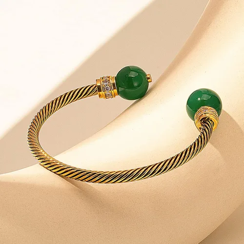 Miniatura 4 de C.Paravano Pulsera para mujer Pulsera chapada en oro Pulseras de cadena Pulseras de cuentas Pulsera de cuentas para mujer Pulsera de cristales
