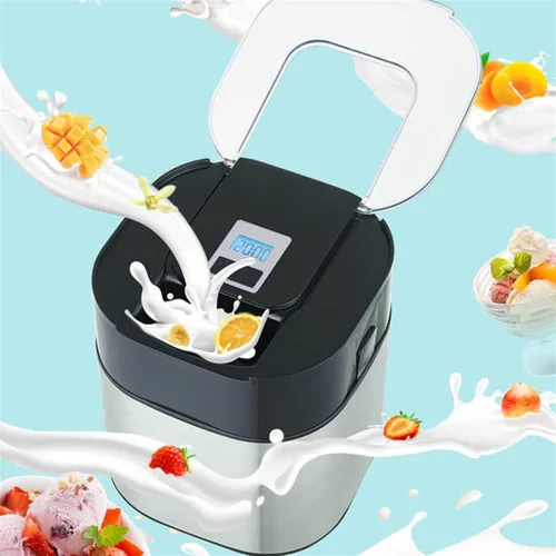 Miniatura 5 de Ice Cream Maker Stainless Steel 1500ml Electric Automatic Ice Maker Home Ice Cream Maker