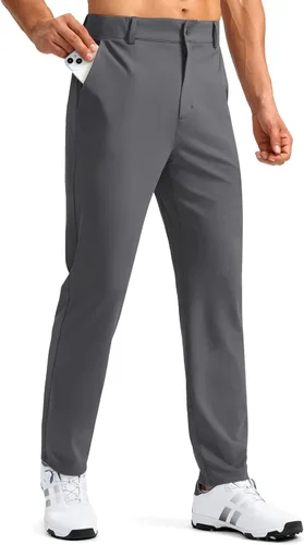 Soothfeel Pantalones de golf para hombre con 5 bolsillos, ajustados, elásticos, casuales, de viaje, pantalones de trabajo para hombre