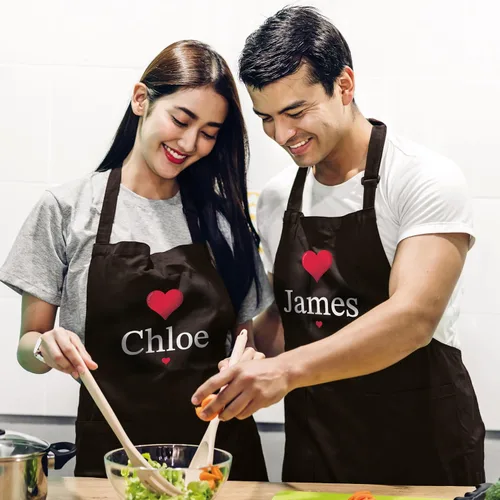 Miniatura 5 de 7th Hill Delantales personalizados para mujeres y hombres, delantal de chef personalizado, delantal de cocina personalizado con bolsillos