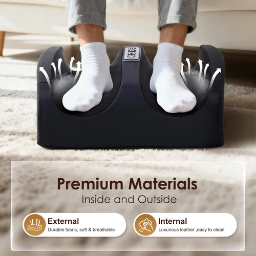 Miniatura 4 de Masajeador de pies con calor, masajeador eléctrico de pies y pantorrillas con rodillo, masaje de tejido profundo para fascitis plantar, neuropatía