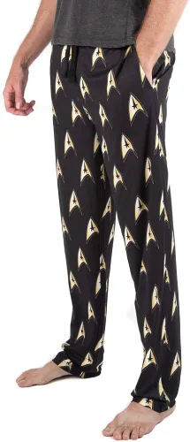 Miniatura 2 de Bioworld Star Trek - Pantalones de pijama para dormir con diseño de la Flota Estelar, Multicolor