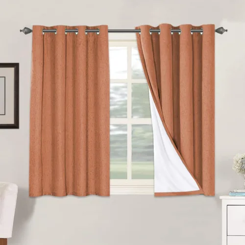 Miniatura 118 de H.VERSAILTEX Cortinas opacas de lino de 72 pulgadas de largo, 100% absolutamente opacas, con aislamiento térmico, con textura de lino, cortinas