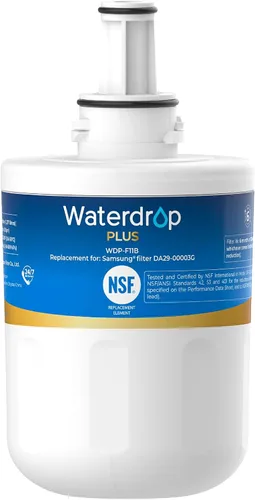 Miniatura 9 de Waterdrop DA29-00003G Filtro de agua para refrigerador, reemplazo para Samsung®, DA29-00003B, DA29-00003A, Aqua-Pure Plus, HAFCU1, RFG237AARS