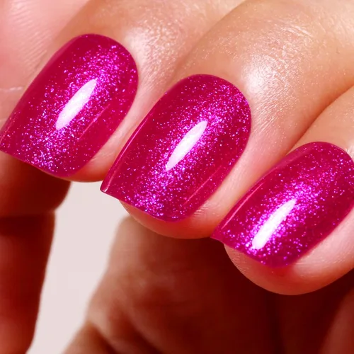 Miniatura 22 de Esmalte de Uñas en Gel con Purpurina, Esmalte de Uñas en Gel con Purpurina Rojo Sangre Brillante con Destellos, Esmalte de Uñas en Gel con Purpurina