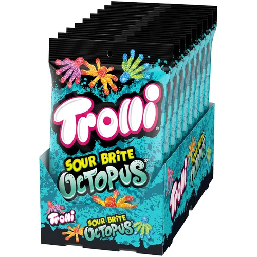 Miniatura 16 de Trolli Sour Bursting Crawlers - Caramelos de gomitas ácidas, 4.25 onzas (Paquete de 12)