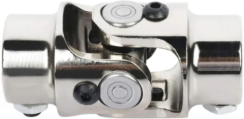 Miniatura 2 de cciyu Juntas de dirección cromadas 11/16-36 Spline X 3/4 DD U-Joint Eje 3.268 in Cromado