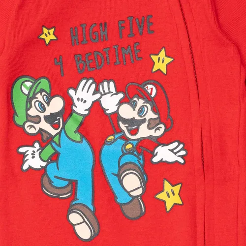 Miniatura 4 de SUPER MARIO Mario Luigi Yoshi - Mono para bebé con cremallera para dormir y jugar