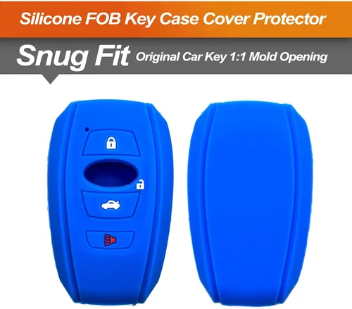 Miniatura 3 de Funda de silicona para llavero Subaru Forester WRX Sti Outback XV Crosstrek Impreza BRZ Ascent Legacy GR86 4 teclas de botón Accesorios