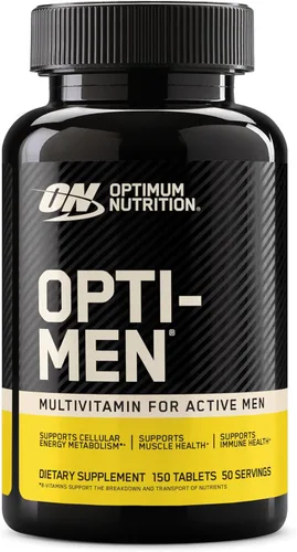 Miniatura 9 de Optimum Nutrition Opti-Men, Vitamina C, Zinc y Vitamina D, E, B12 para Apoyo Inmunológico Suplemento Multivitamínico Diario para Hombres, 150