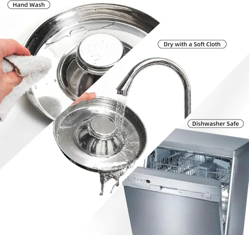 Miniatura 7 de Paquete de 2 cuencos de acero inoxidable para cachorros, comedero para múltiples mascotas, comida para perros y agua, destete de alimentación