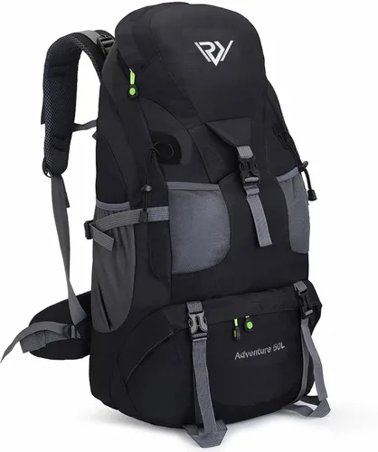Miniatura 9 de Mochila de senderismo RuRu monkey de 50L, mochila ligera impermeable para camping al aire libre y viajes