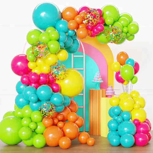 Miniatura 15 de Kit de arco de globos azules y plateados, 129 globos azul marino metálico de diferentes tamaños para decoraciones de fiestas de cumpleaños
