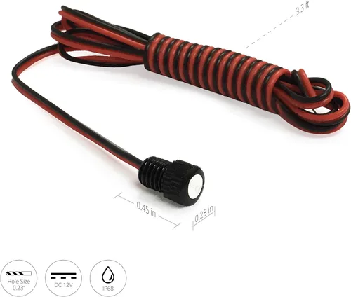 Miniatura 5 de Oznium BRIGHTEST Light Bolt - Luz LED de montaje empotrado de 12V para parachoques, parrilla, interior de automóviles, tablero, iluminación