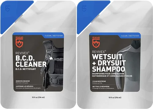 Miniatura 8 de GEAR AID Limpiador y acondicionador para trajes húmedos y secos – Elimina la sal, el cloro y los residuos con champú concentrado, mantiene