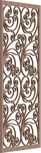 Miniatura 51 de 9 3/8"W x 24 3/8"H x 1/4"T Marilla Decorativos Paneles de Pared de Madera Calado, Abedul