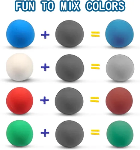 Miniatura 5 de iFergoo Arcilla Seca al Aire Gris, Arcilla para Modelar Creativa DIY para Niños, Arcilla Mágica Super Ligera para Niños de 3 a 12 Años, Arcilla