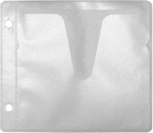 Mediaxpo Funda de repuesto de plástico de doble cara para CD/DVD/Blu-ray para carpetas, organiza y muestra tu colección de música (paquete de 100)