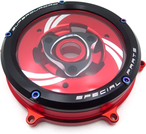 Miniatura 2 de Elegante cubierta transparente de embrague de carreras y retención de resorte compatible con Ducati 1199 1299 959 Panigale R/S 2012-2016