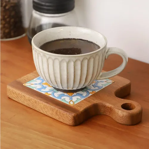 Miniatura 6 de Tapete para ollas de madera natural, antiquemaduras, posavasos para ollas de té caliente y sartenes, accesorios de encimera de cocina (C)