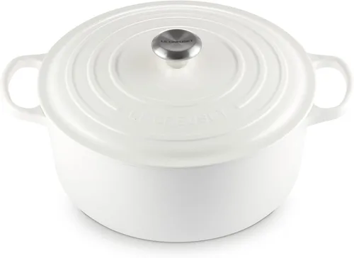 Miniatura 44 de Le Creuset Horno holandés redondo de hierro fundido esmaltado, 4.5 cuartos de galón, Marsella Marseille