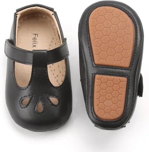 Miniatura 58 de Felix & Flora Zapatos de bebé de suela suave - Zapatos de bebé para caminar, mocasines, suela de goma, zapatos de cuna