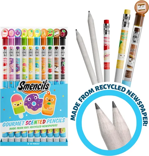 Miniatura 3 de Lápices de grafito Smencils (paquete de 2) – Lápices perfumados gourmet patentados HB #2, 10 unidades, regalos para niños, útiles escolares Original