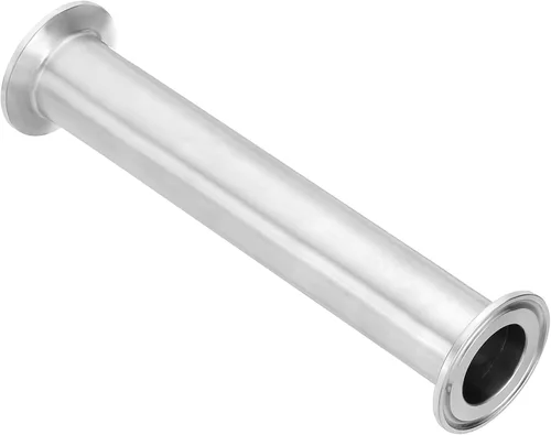 Miniatura 8 de PATIKIL Tubo de tres abrazaderas de diámetro exterior de 1 1/2 pulgadas, tubo sanitario de carrete con brida de virola de 1.988 in