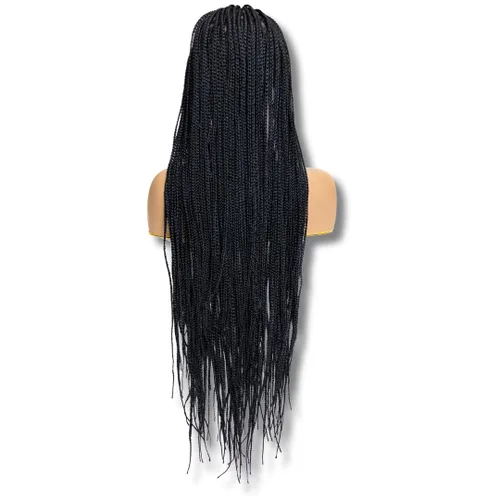 Miniatura 41 de PIB Peluca de encaje completo individual de 12 pulgadas, diseño de Passion Twist con raya cuadrada, pelucas trenzadas sin nudos para mujeres negras