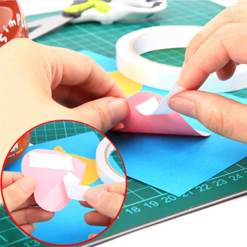 Miniatura 3 de Aniann Cinta de doble cara para manualidades, 6 rollos de cintas de dos caras para arte, álbumes de recortes, fabricación de tarjetas, envoltura