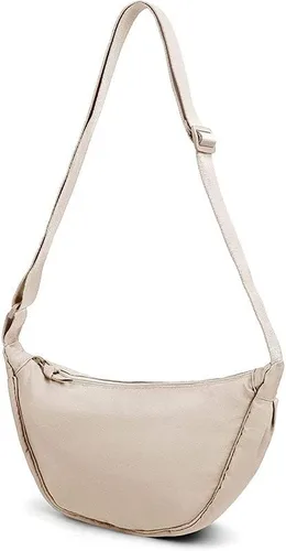 Bolsos cruzados de nailon para mujer, bolsa pequeña de media luna, bolsa ligera para el pecho, riñonera con correa para el hombro para viajes diarios