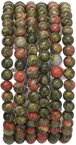 Miniatura 24 de BEADIA Cuentas redondas de piedra natural de jade de amazonita semipreciosas sueltas para hacer joyas 6MM 61PCS Amazonita Jade