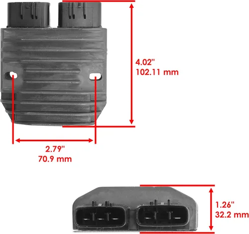 Miniatura 2 de Caltric Regulador rectificador compatible con Honda Trx420 Fa Fe Fm Te Tm Rancher 420 4X4 2014-2019