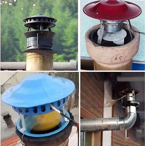 Miniatura 3 de Ventilador de tiro inducido por chimenea doméstica Ventilador de escape de 120 W, máquina de humo de escape doméstico, ventilador de chimenea