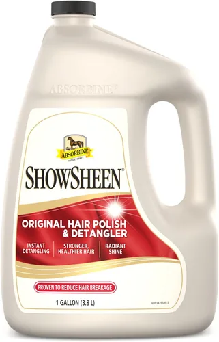 Miniatura 7 de Absorbine ShowSheen Abrillantador y Desenredante para el Cabello Botella de Repuesto de 32oz, Pelaje de Caballo y Perro, Crin y Cola, Desenredado