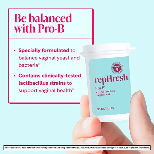Miniatura 3 de Rephresh Pro-B suplemento Probiotico femenino, 30 cápsulas, LIL302968, paquete de de 1, 1, 1