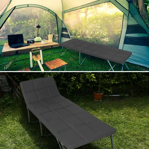 Miniatura 3 de Cubrecolchón para catre (grosor mejorado), almohadillas acolchadas de espuma para camping, almohadilla suave y cómoda para catre, solo