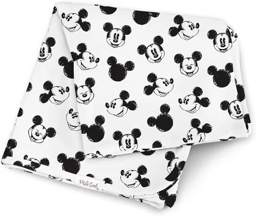 Miniatura 14 de Milk Snob Disney A Wish Come True Manta de Arrullo para Bebé Niño/Niña, Suave de Recepción, Seguridad y Juego, Ropa de Cama para Bebé Recién Nacido