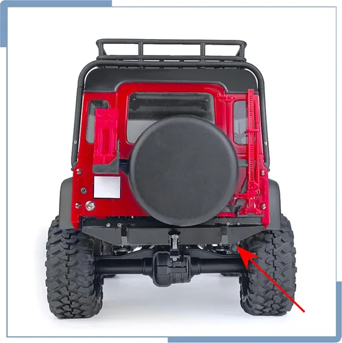 Miniatura 7 de Juego de parachoques trasero RC Protección del cuerpo para TRX4M actualizaciones Defender 1/18 Escala RC Crawler Accesorios de coche