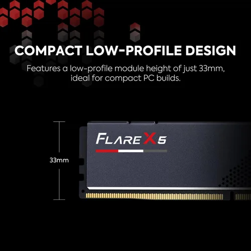 Miniatura 4 de G.SKILL Flare X5 Series DDR5 RAM (AMD Expo e Intel XMP 3.0) 128 GB (2 x 64 GB) 6000MT/s CL34-44-44-96 1.35V Memoria de computadora de escritorio