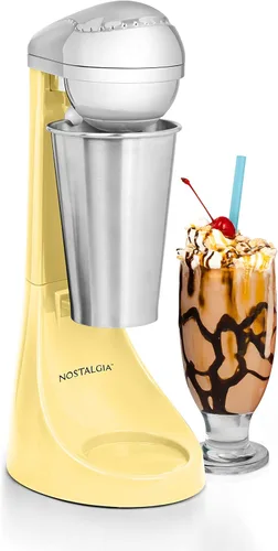 Miniatura 8 de Nostalgia - Máquina para hacer batidos o mezclar bebidas Coca Cola eléctrica y de dos velocidades, edición limitada, incluye taza para mezclar