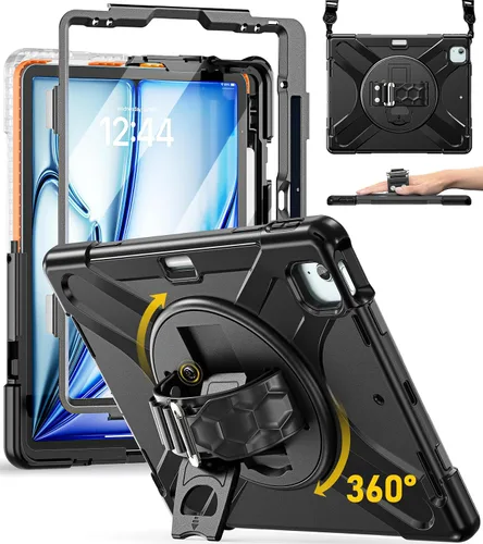 Miniatura 21 de BRAECN Funda para iPad Air de 11 pulgadas 2026 (M4) 2025 (M3) 2024 (M2), iPad Pro de 11 pulgadas (4ª/3ª/2ª/1ª) y Air 10.9 pulgadas (5ª/4ª) con Rosa