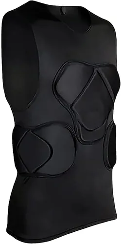 Miniatura 12 de Camiseta de portero para hombre acolchada, equipo de protección de fútbol americano para hombre, traje de entrenamiento, protector de costillas