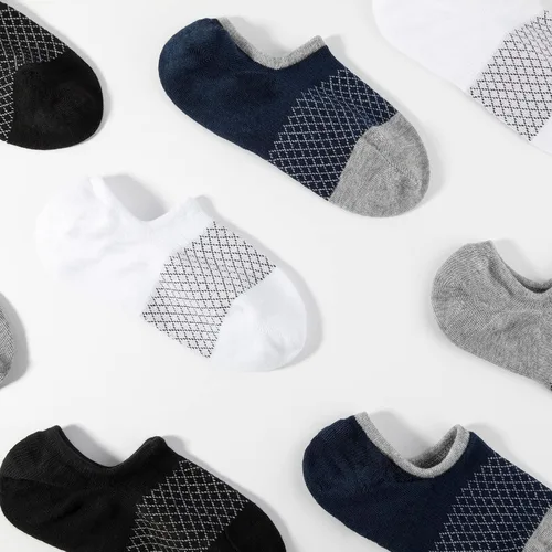 Miniatura 5 de IDEGG - Calcetines invisibles para hombre de corte bajo, calcetines cortos de tobillo para hombres, calcetines deportivos casuales con agarre